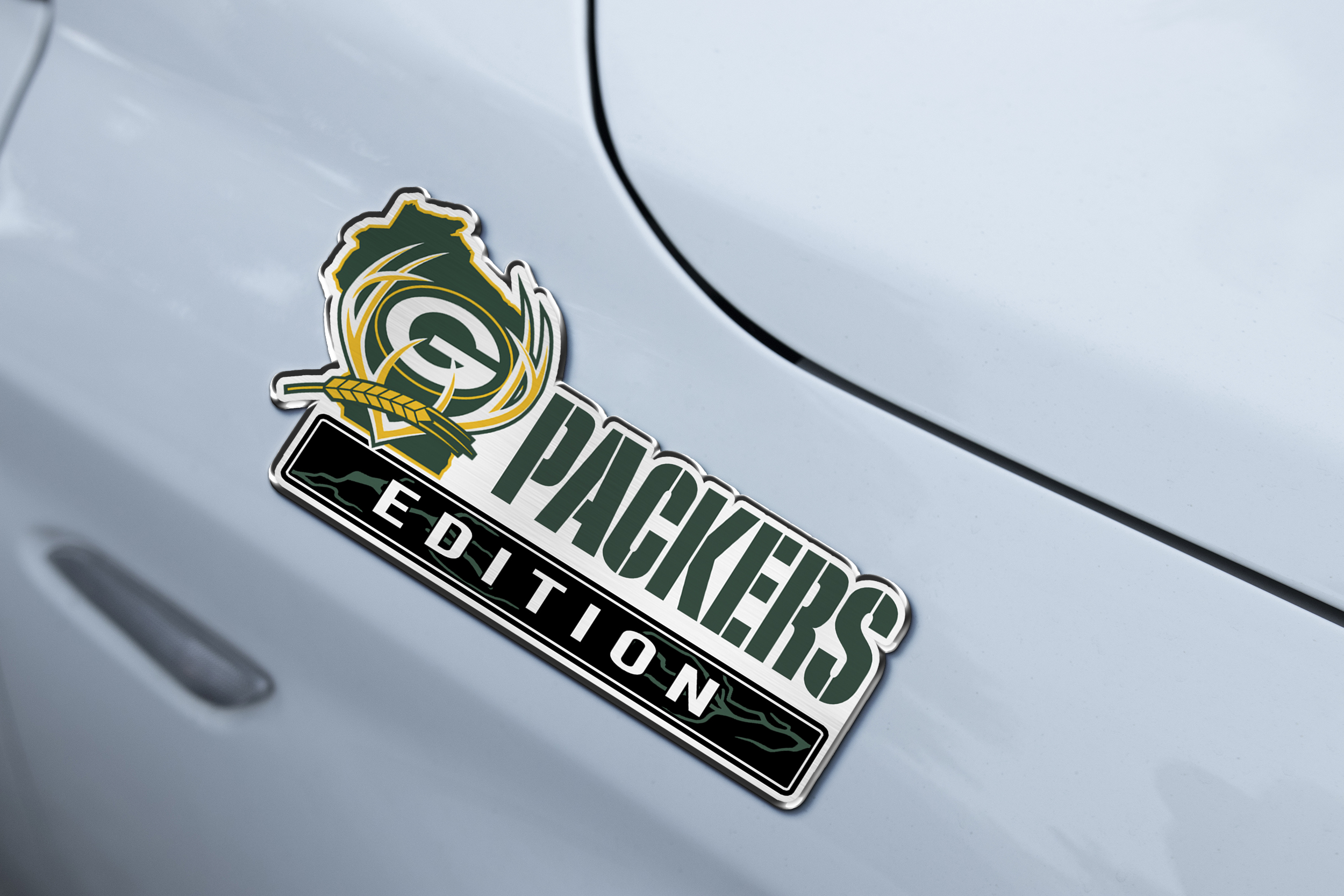 Green Bay Packers Edition Inspired Laser Engraved Car Emblem Version 1 6 Green Bay Packers Edition Inspired Laser Engraved Car Emblem Version 1 - Image 6