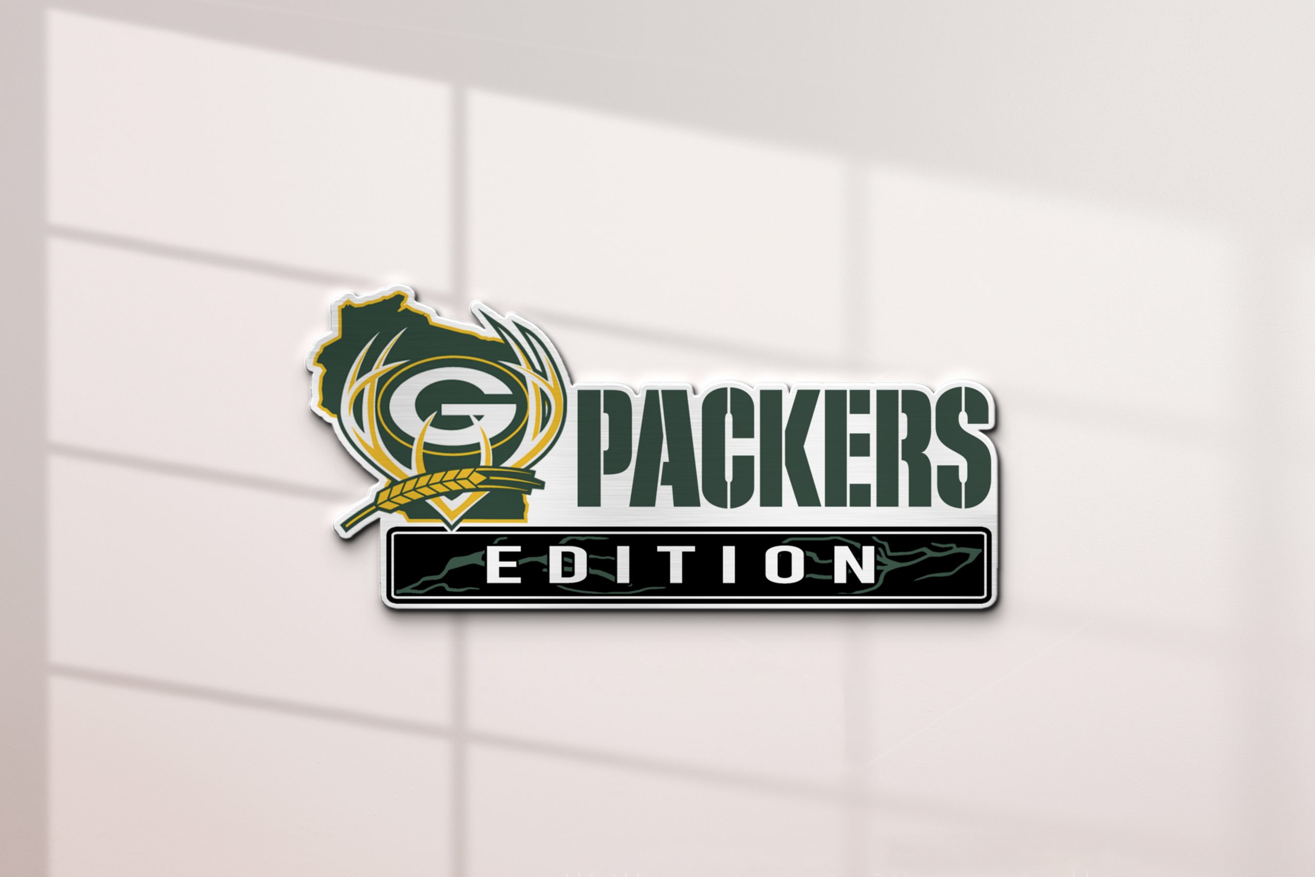 Green Bay Packers Edition Inspired Laser Engraved Car Emblem Version 1 2 Green Bay Packers Edition Inspired Laser Engraved Car Emblem Version 1 - Image 2