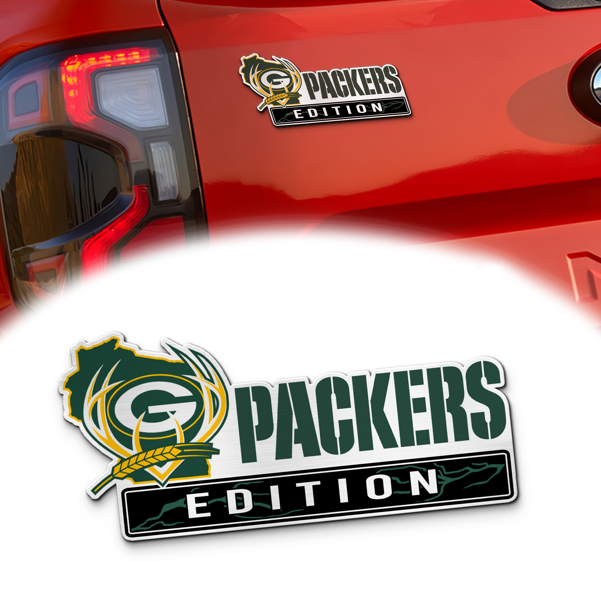 Green Bay Packers Edition Inspired Laser Engraved Car Emblem Version 1 1 Green Bay Packers Edition Inspired Laser Engraved Car Emblem Version 1
