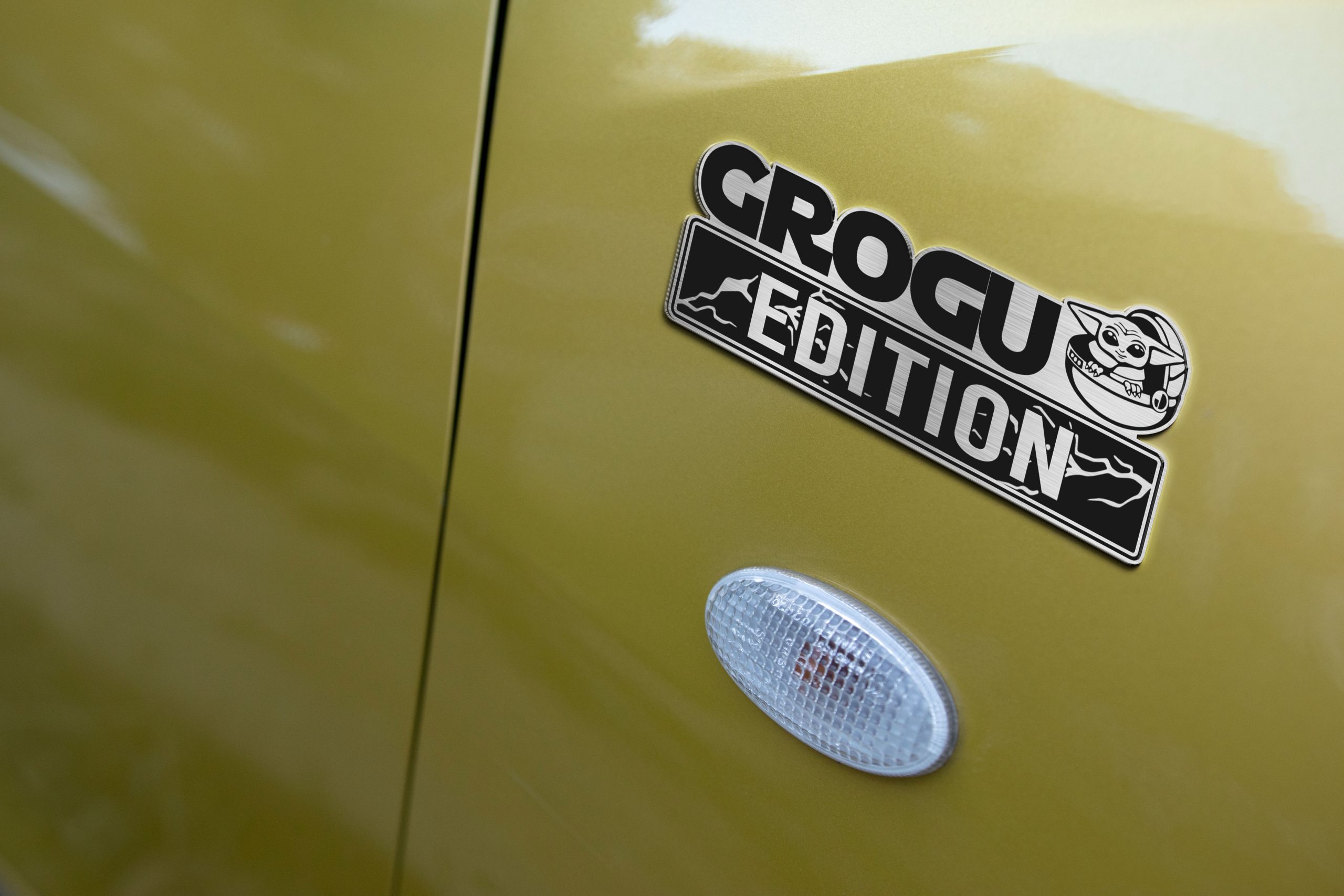 Grogu Edition Laser-Engraved Car Badge 5 Grogu Edition Laser-Engraved Car Badge - Image 5