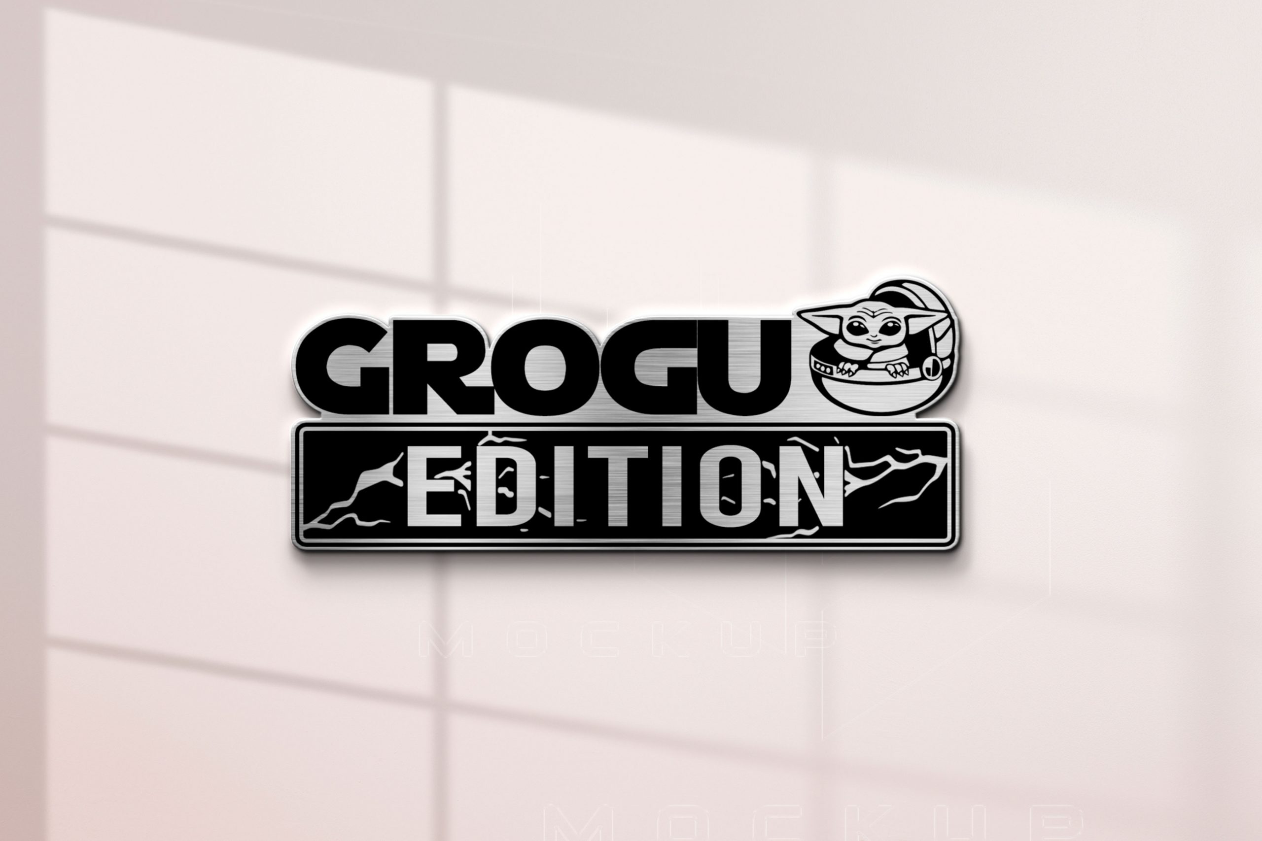 Grogu Edition Laser-Engraved Car Badge 3 Grogu Edition Laser-Engraved Car Badge - Image 3
