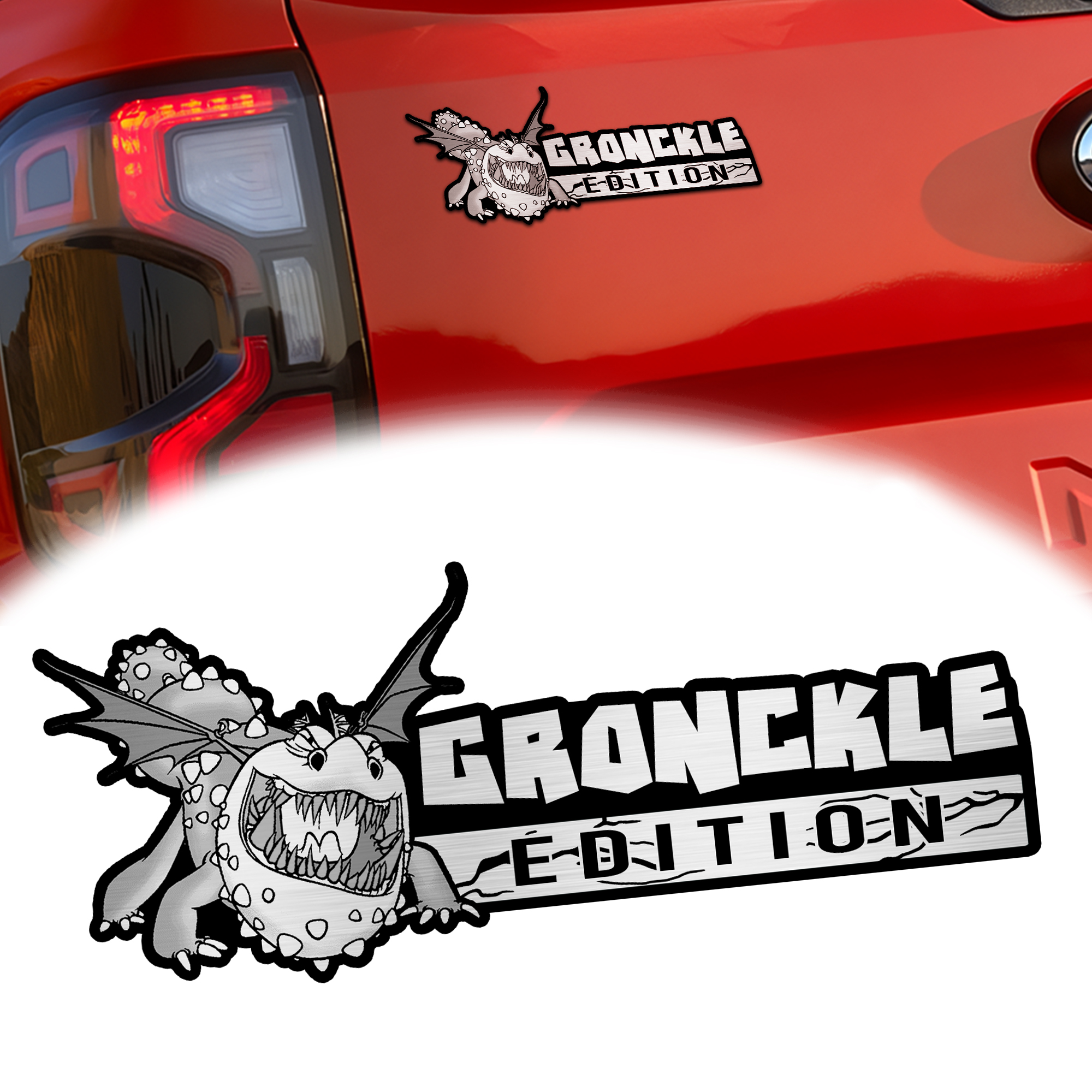 Gronckle Edition Engraved Car Emblem Version 1 1 Gronckle Edition Engraved Car Emblem Version 1