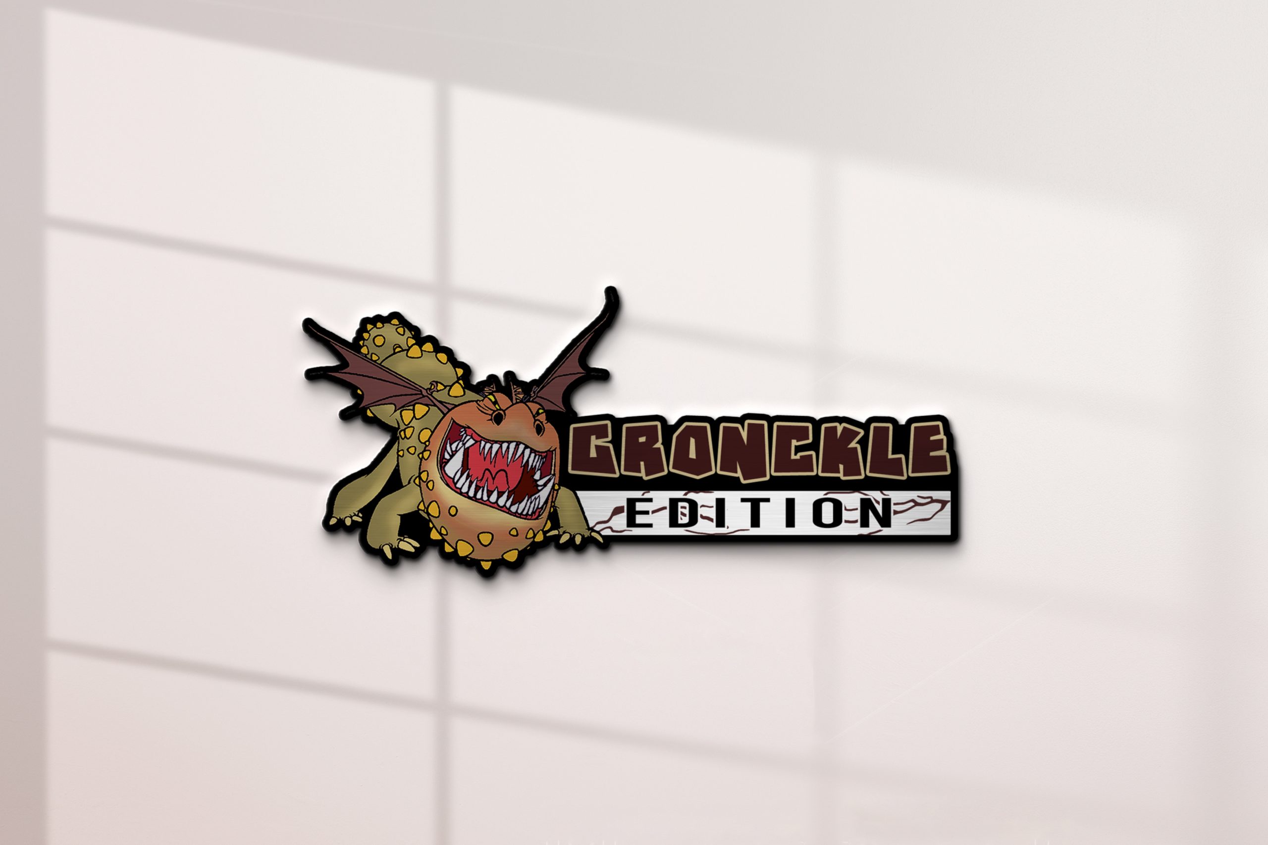 Gronckle Edition Engraved Car Emblem Version 2 2 Gronckle Edition Engraved Car Emblem Version 2 - Image 2