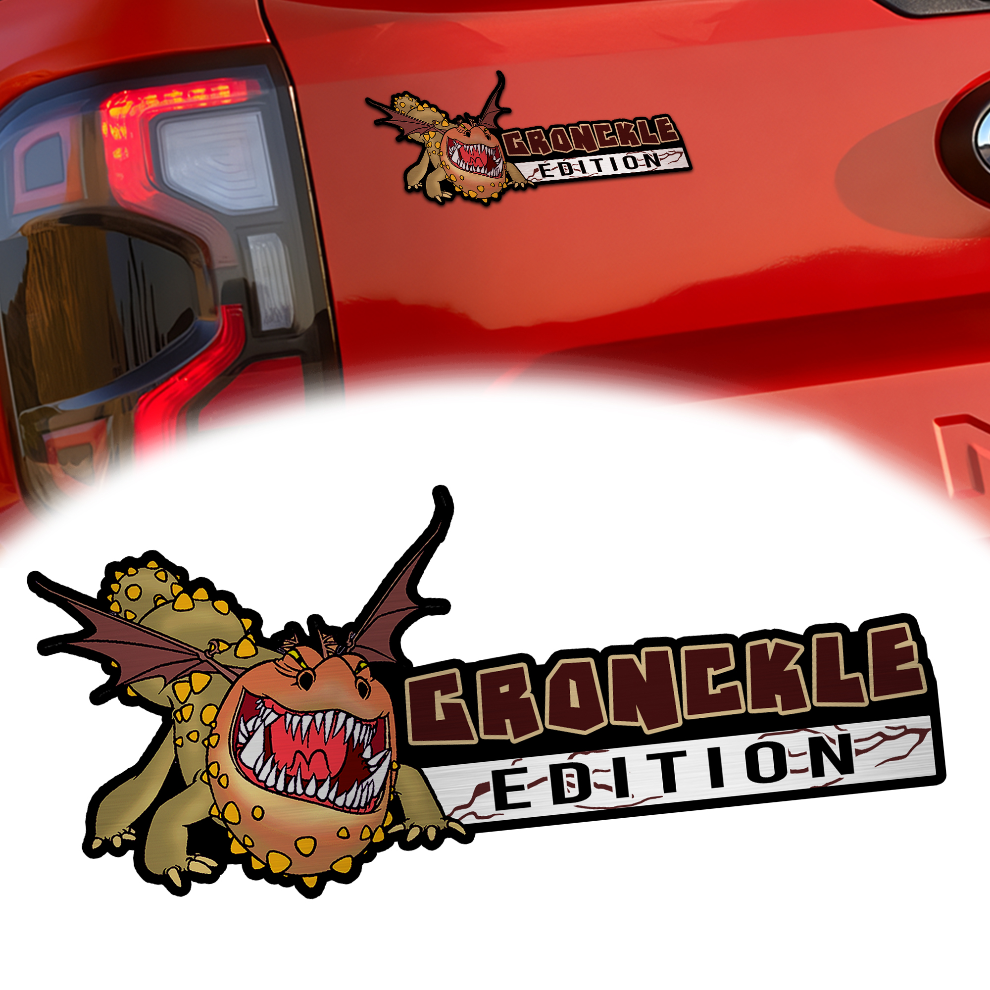 Gronckle Edition Engraved Car Emblem Version 2 1 Gronckle Edition Engraved Car Emblem Version 2