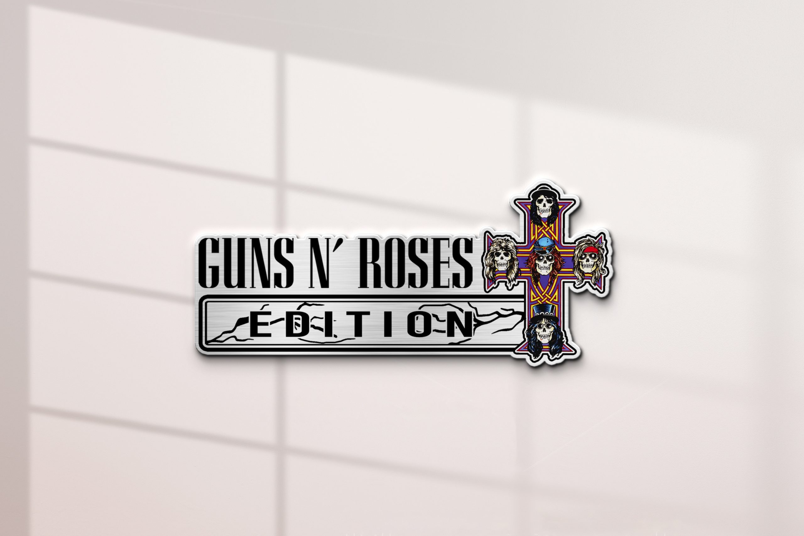 Guns N' Roses Edition Laser Engraved Car Name Emblem Version 3 2 Guns N' Roses Edition Laser Engraved Car Name Emblem Version 3 - Image 2