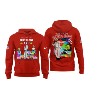 Here For The Benito Bowl 2026 Red Hoodie