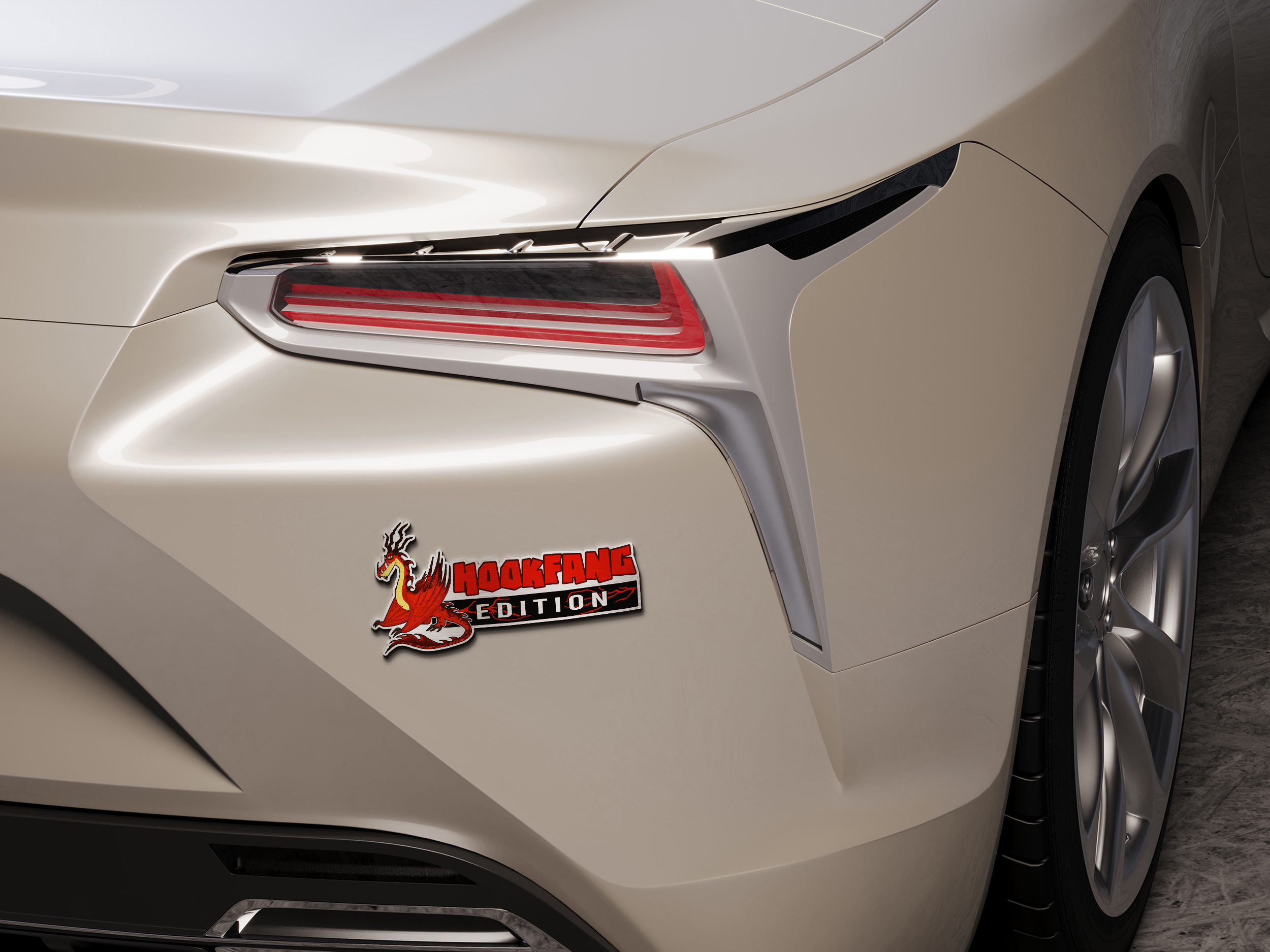 Hookfang Edition Engraved Car Emblem Version 2 3 Hookfang Edition Engraved Car Emblem Version 2 - Image 3