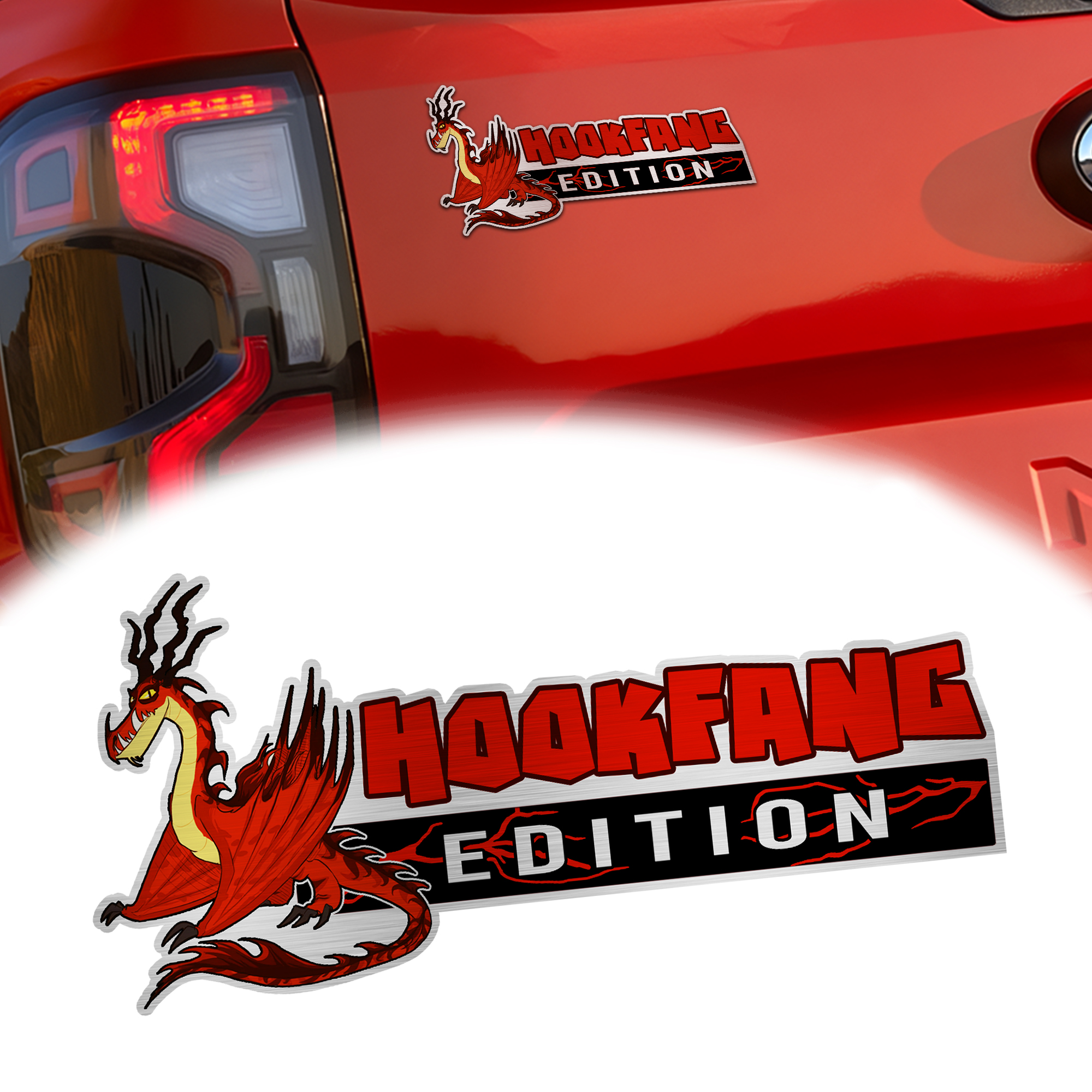 Hookfang Edition Engraved Car Emblem Version 2 1 Hookfang Edition Engraved Car Emblem Version 2