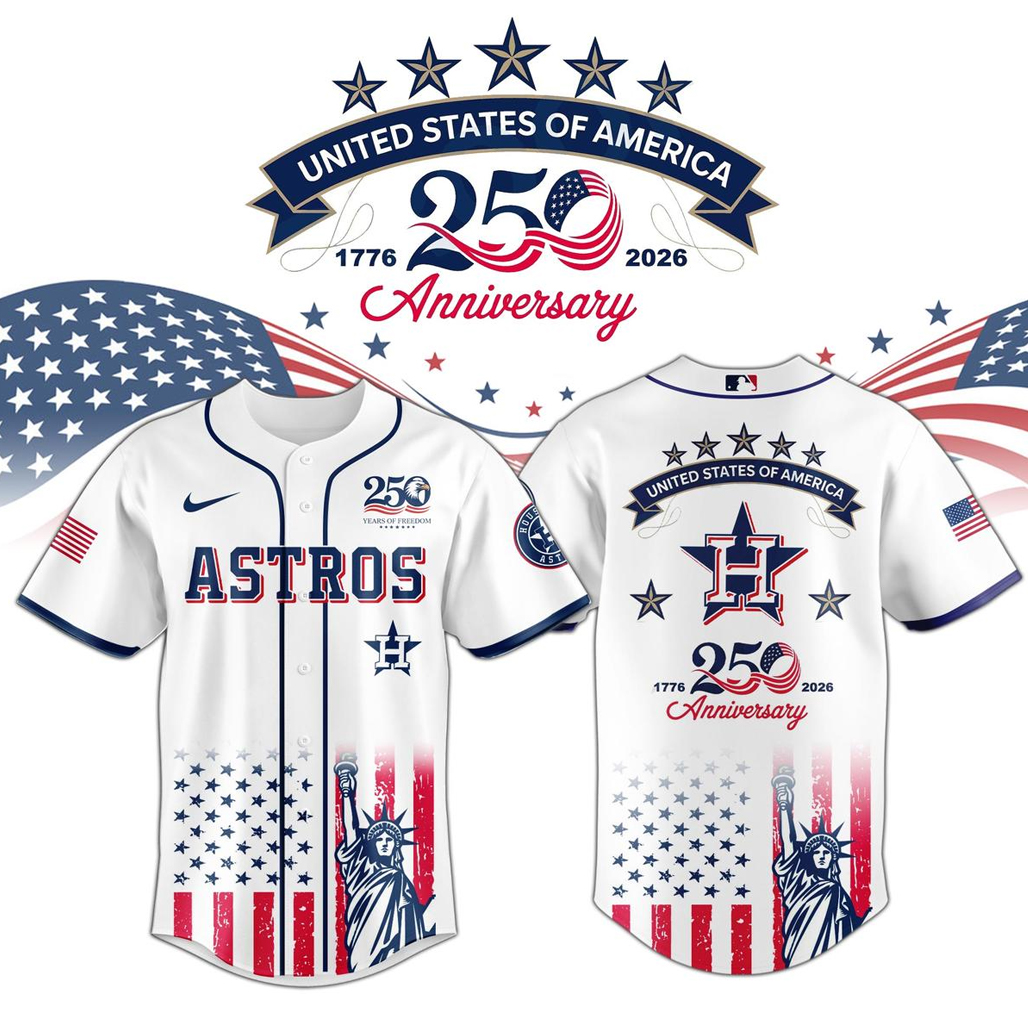 Houston Astros x America’s 250th Anniversary 2026 Baseball Jersey 1 Houston Astros x America’s 250th Anniversary 2026 Baseball Jersey