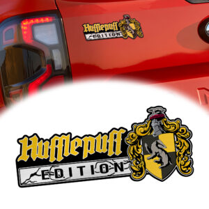 Hufflepuff Edition Laser Engraved Car Emblem Version 2