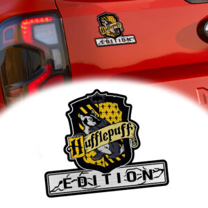 Hufflepuff Edition Laser Engraved Car Emblem Version 3