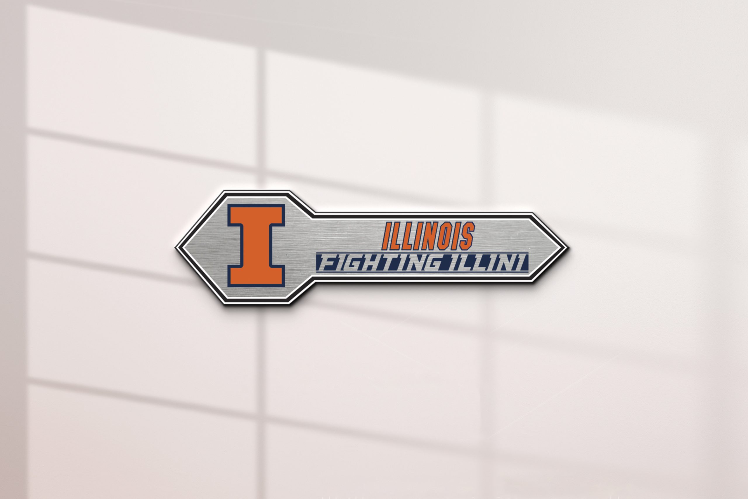 Illinois Fighting Illini Edition Acrylic Car Name Emblem 2 Illinois Fighting Illini Edition Acrylic Car Name Emblem - Image 2