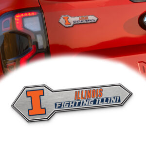 Illinois Fighting Illini Edition Acrylic Car Name Emblem