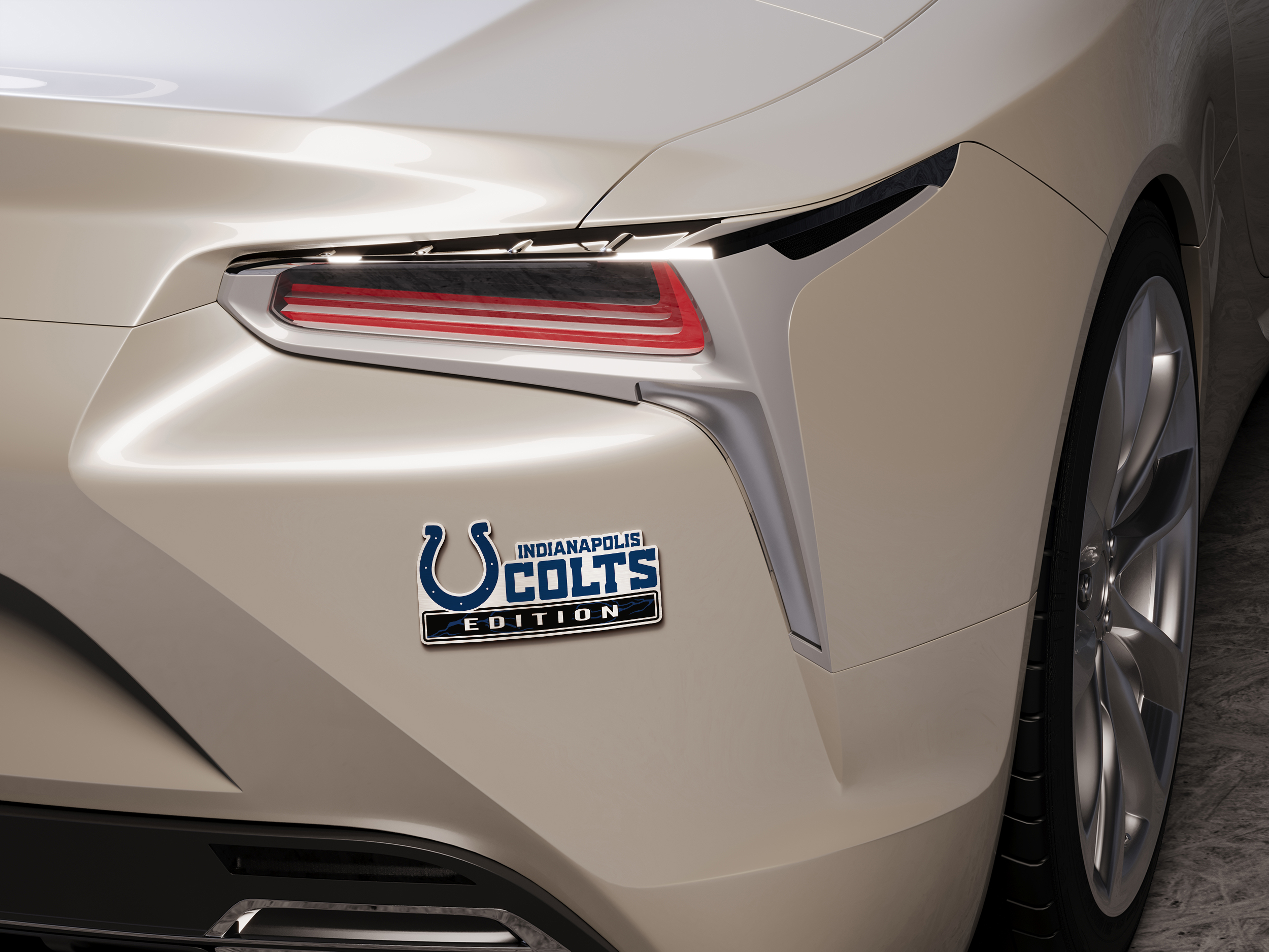 Indianapolis Colts Original Edition Acrylic Car Emblem 3 Indianapolis Colts Original Edition Acrylic Car Emblem - Image 3