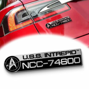 Star Trek U.S.S. Intrepid Laser Engraved Car Badge