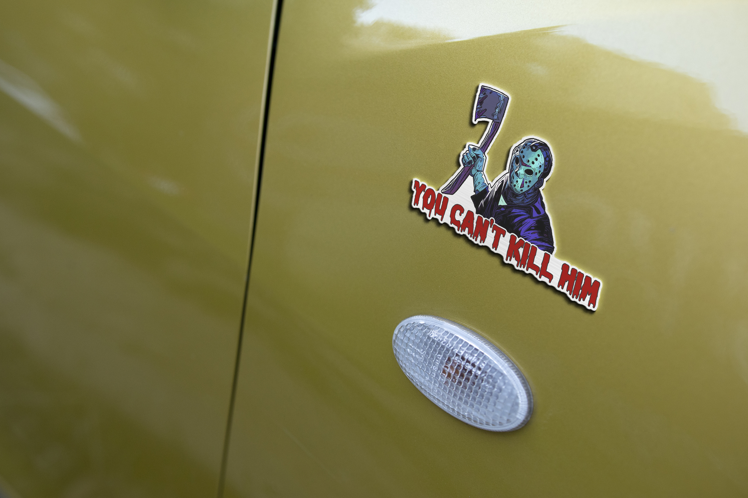 Jason Voorhees Signature and Iconic Quote Edition Laser Engraved Car Emblem 5 Jason Voorhees Signature and Iconic Quote Edition Laser Engraved Car Emblem - Image 5