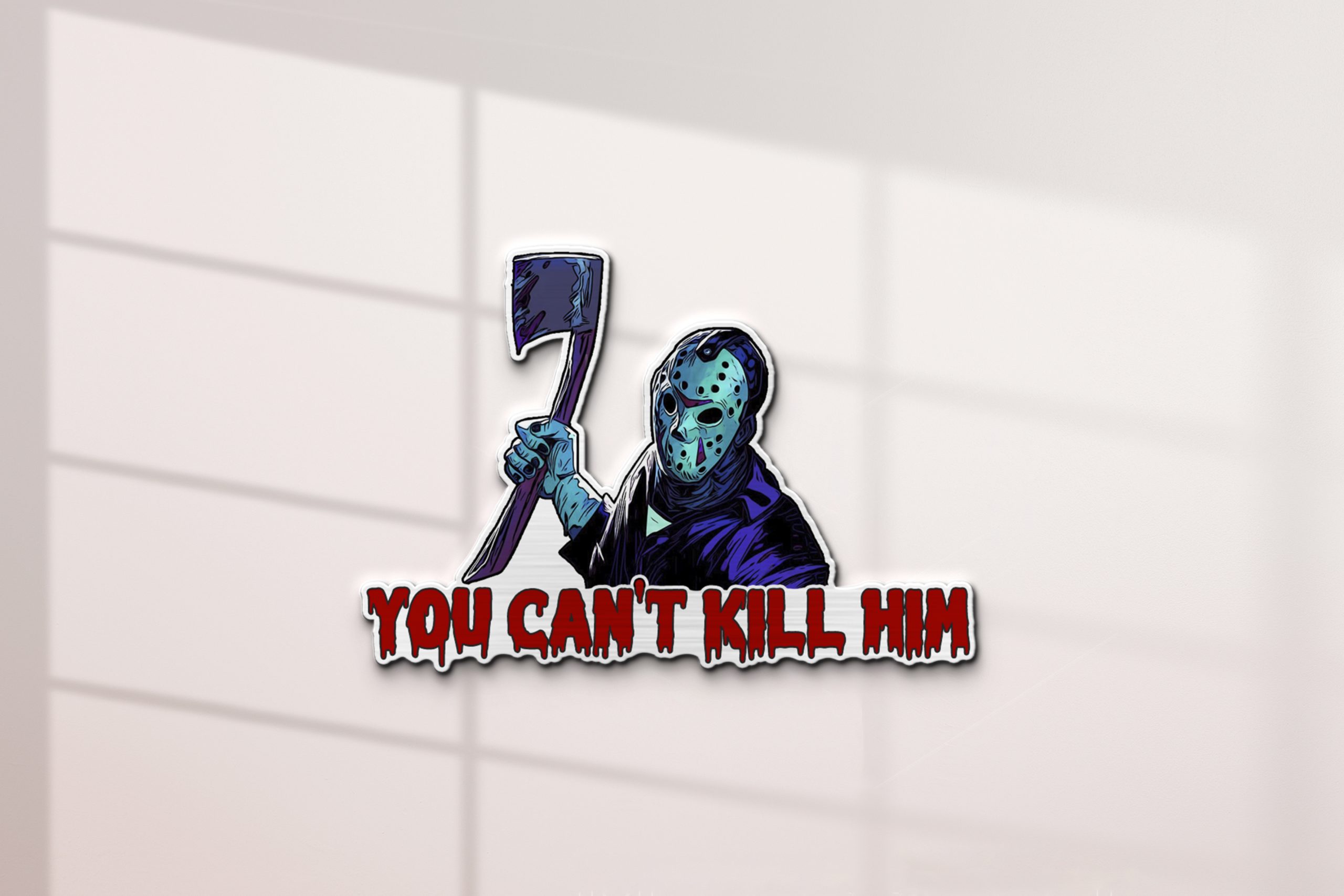 Jason Voorhees Signature and Iconic Quote Edition Laser Engraved Car Emblem 2 Jason Voorhees Signature and Iconic Quote Edition Laser Engraved Car Emblem - Image 2