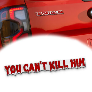 Jason Voorhees Iconic Quote Edition Laser Engraved Car Emblem