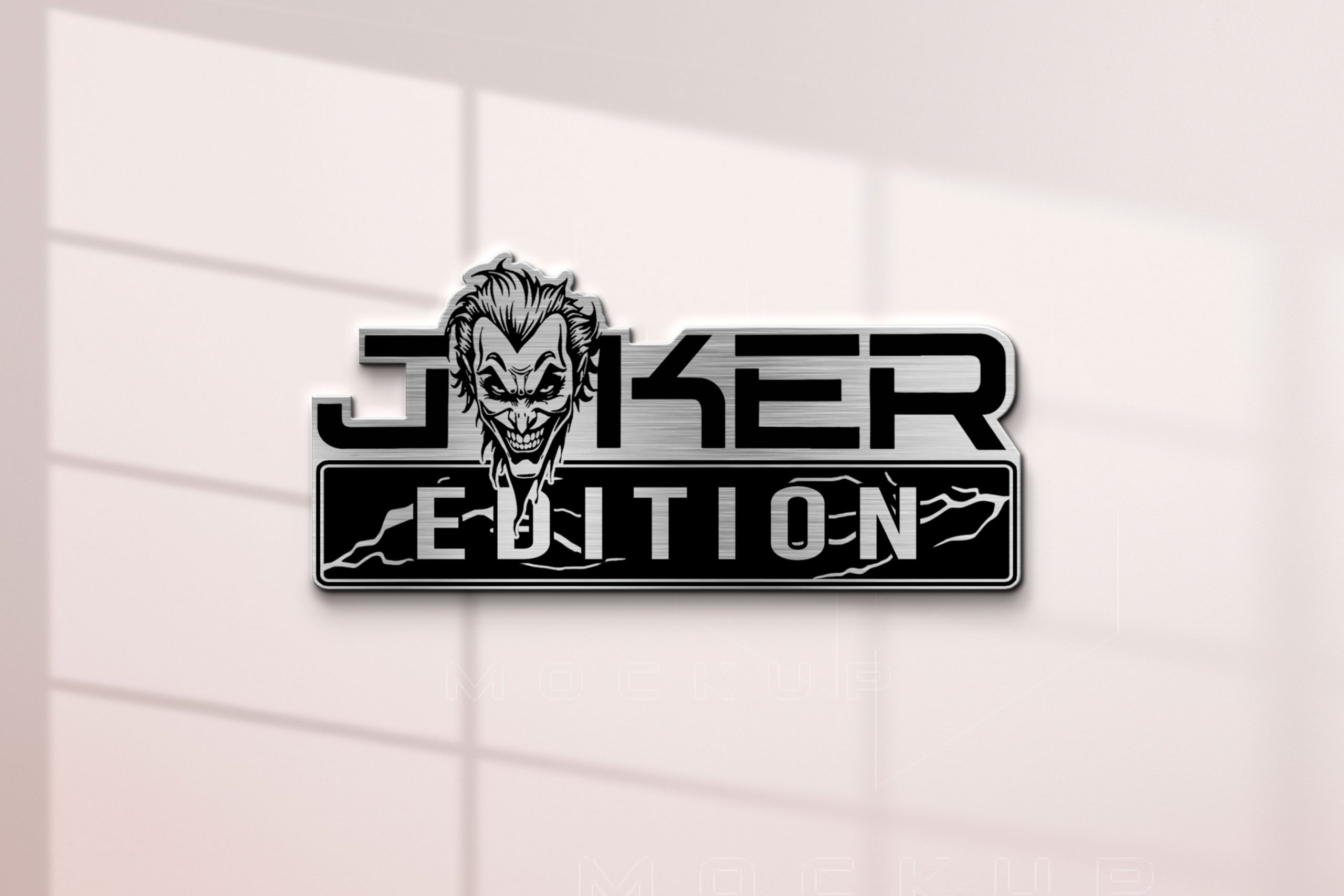 Joker Comic Edition Laser Engraved Car Emblem 2 Joker Comic Edition Laser Engraved Car Emblem - Image 2