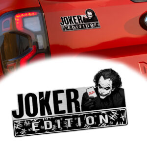 Joker Edition Laser Engraved Car Emblem