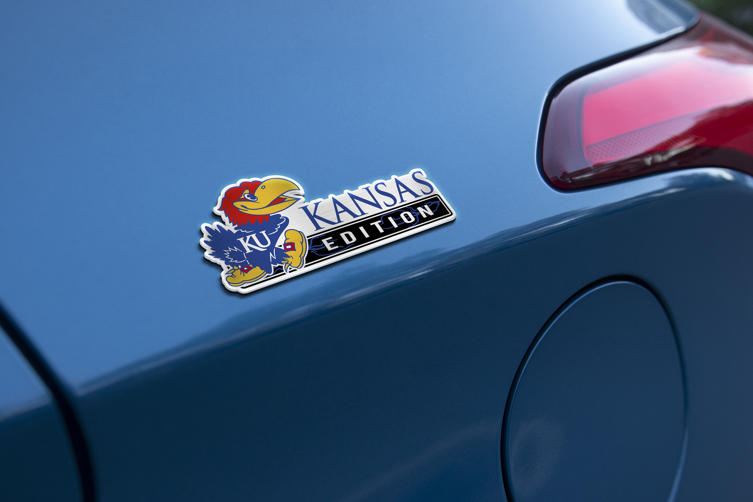 Kansas Jayhawks Edition Acrylic Car Name Emblem 4 Kansas Jayhawks Edition Acrylic Car Name Emblem - Image 4