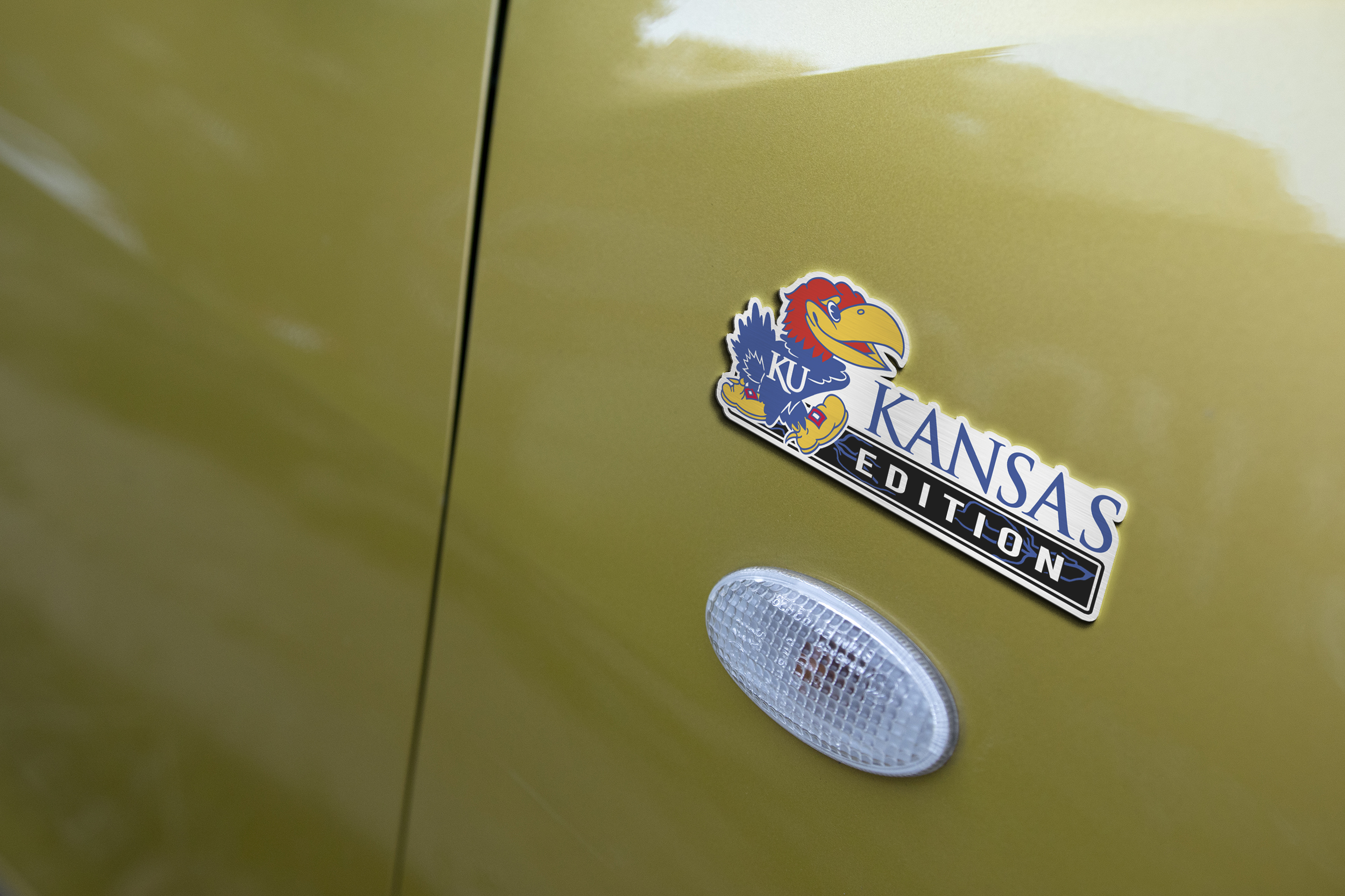 Kansas Jayhawks Edition Acrylic Car Name Emblem 5 Kansas Jayhawks Edition Acrylic Car Name Emblem - Image 5