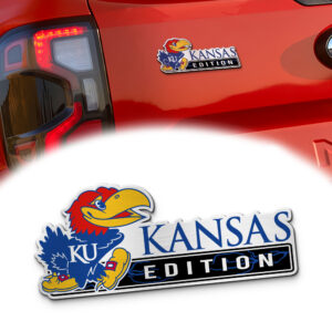 Kansas Jayhawks Edition Acrylic Car Name Emblem