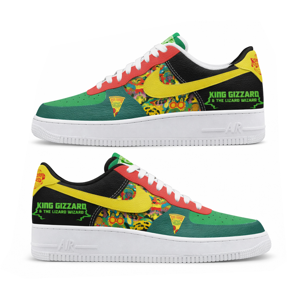King Gizzard The Lizard Wizard Music Air Force 1 Shoes Sneakers 1 King Gizzard The Lizard Wizard Music Air Force 1 Shoes Sneakers