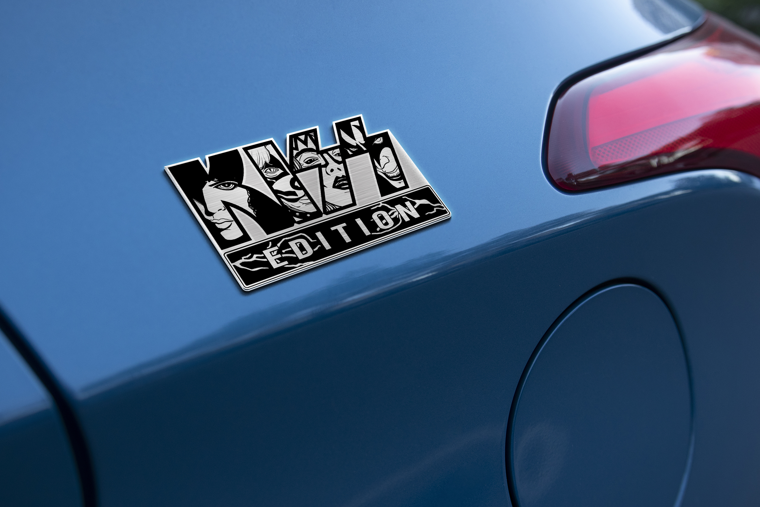 KISS Edition Laser Engraved Car Emblem Original Version 4 KISS Edition Laser Engraved Car Emblem Original Version - Image 4