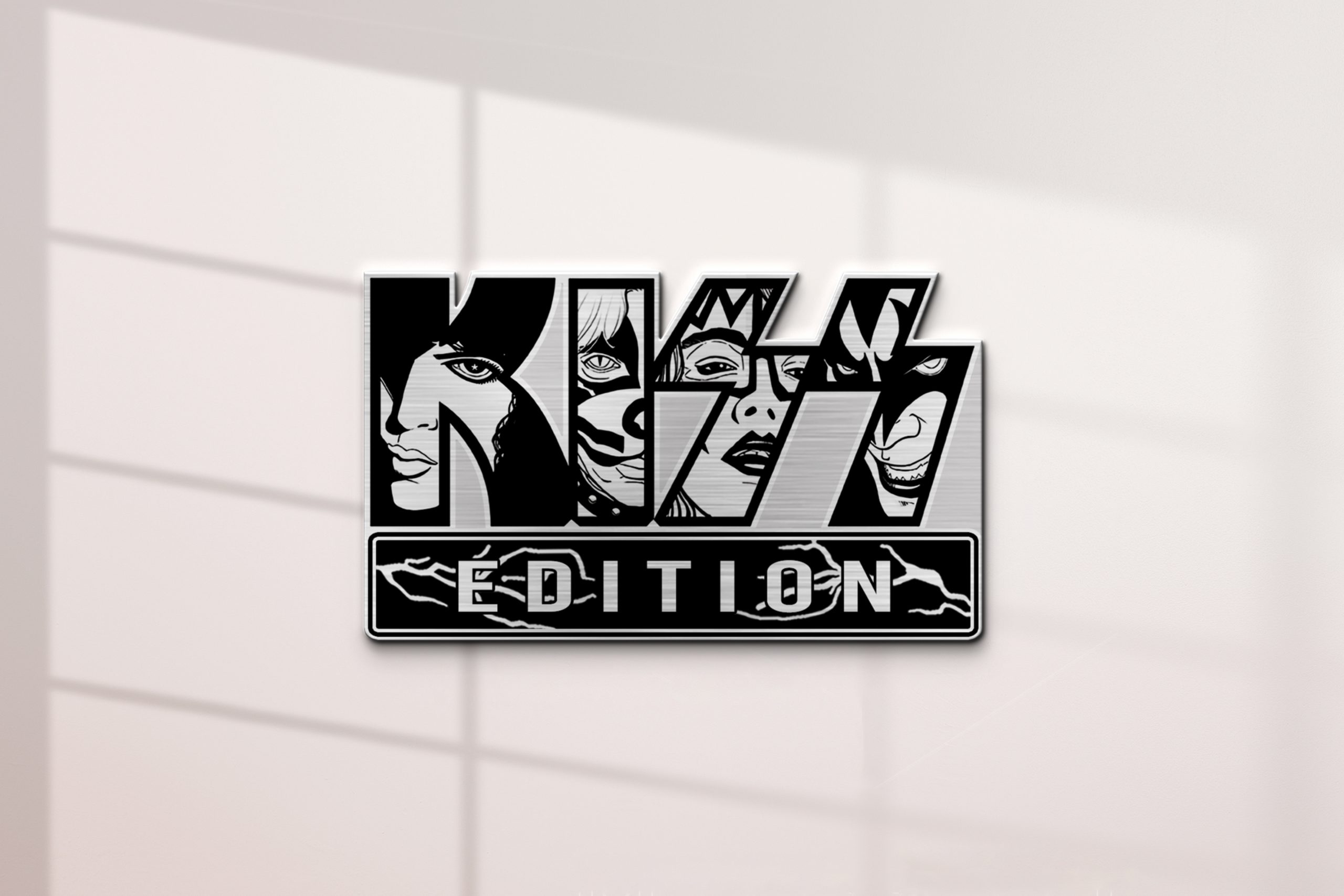 KISS Edition Laser Engraved Car Emblem Original Version 2 KISS Edition Laser Engraved Car Emblem Original Version - Image 2