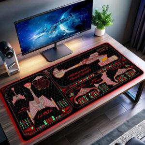 Klingon D7 K’Tinga Desk Mat