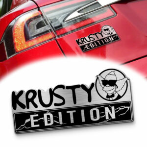 Krusty Simpson Edition Laser Engraved Car Name Emblem