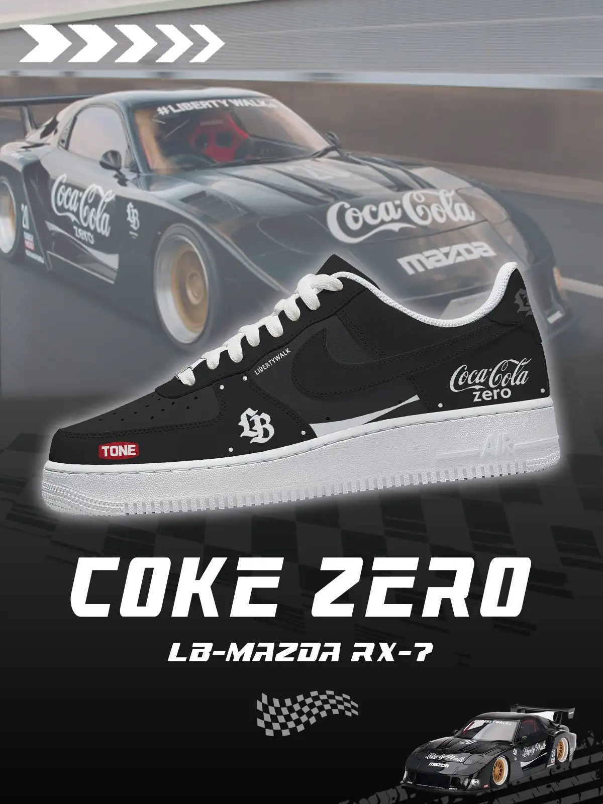 LB RX-7 Coke Zero Air Force 1 Shoes Sneakers 1 LB RX-7 Coke Zero Air Force 1 Shoes Sneakers