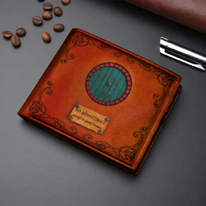LOTR Hobbit Door House Leather Wallet