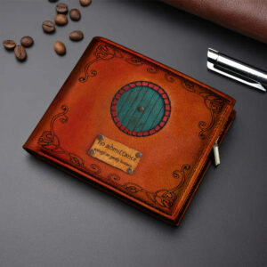 LOTR Hobbit Door House Leather Wallet