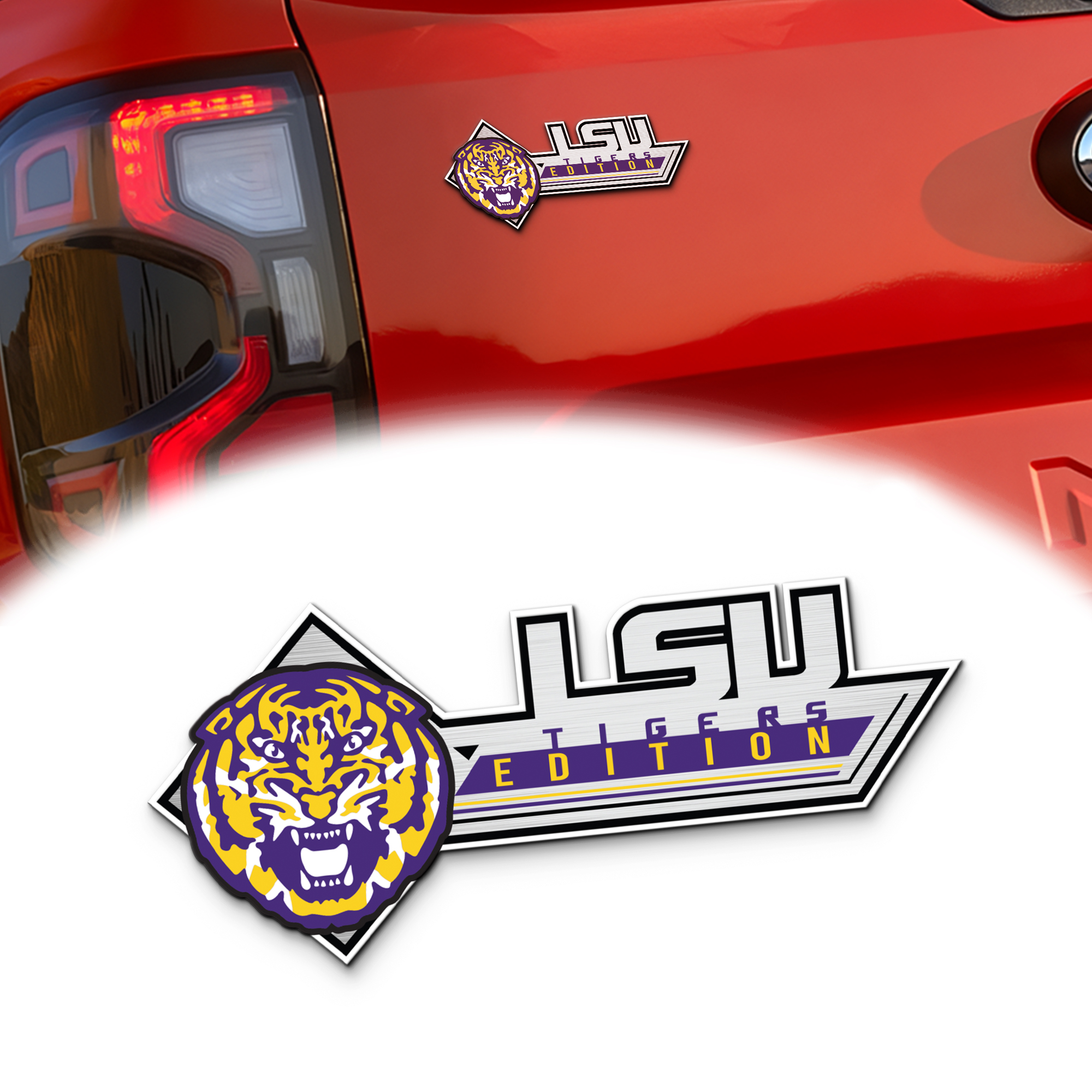 LSU Tigers Edition Acrylic Car Emblem 1 LSU Tigers Edition Acrylic Car Emblem