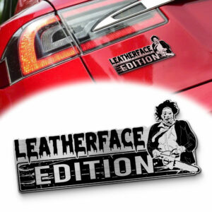 Leatherface Edition Laser Engraved Car Name Emblem