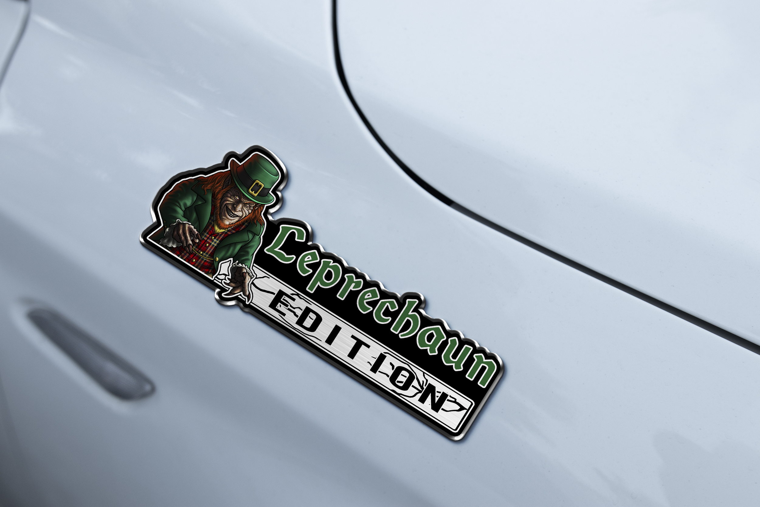 Leprechaun Edition Laser Engraved Car Emblem Version 1 6 Leprechaun Edition Laser Engraved Car Emblem Version 1 - Image 6
