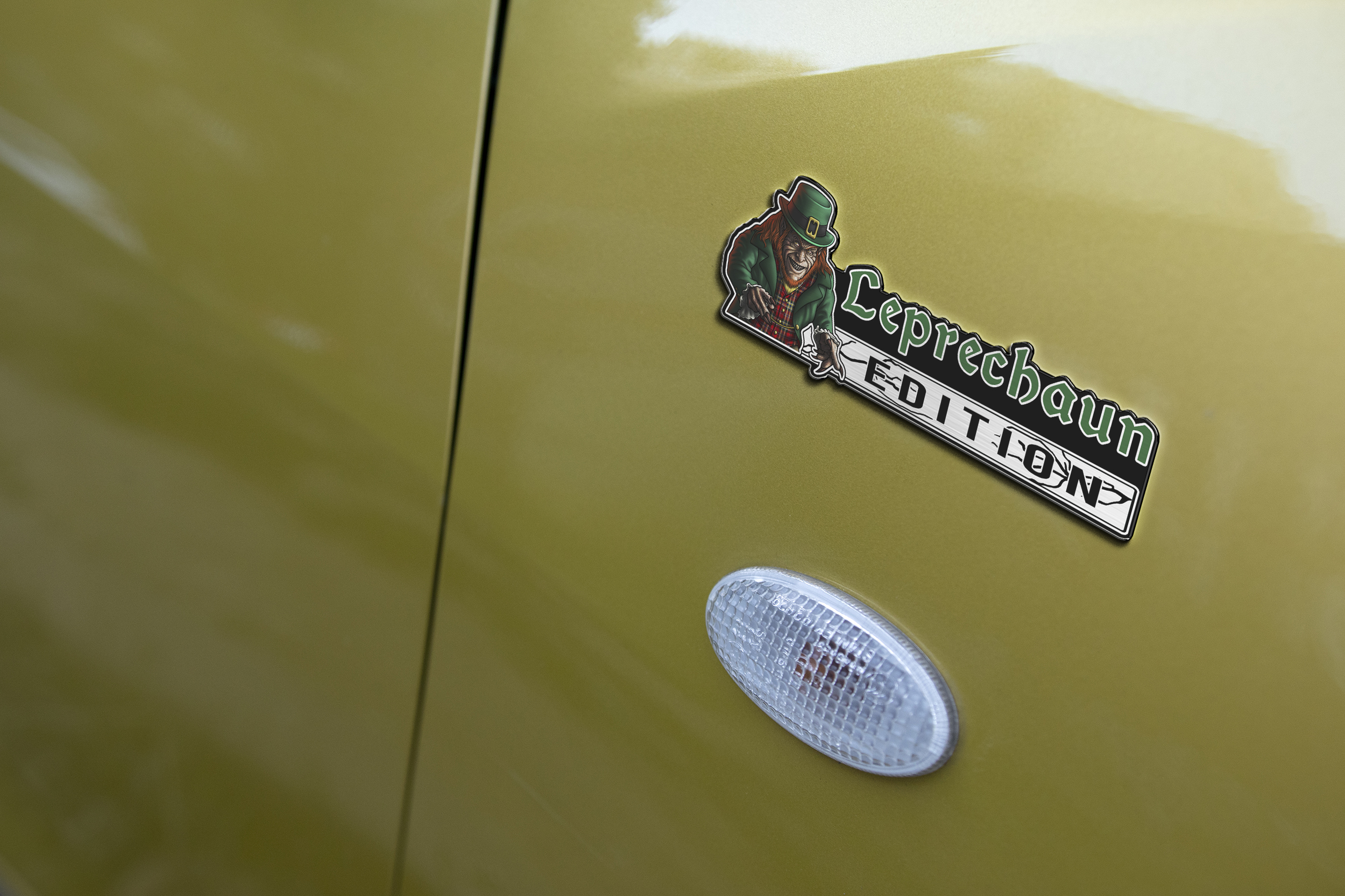 Leprechaun Edition Laser Engraved Car Emblem Version 1 5 Leprechaun Edition Laser Engraved Car Emblem Version 1 - Image 5