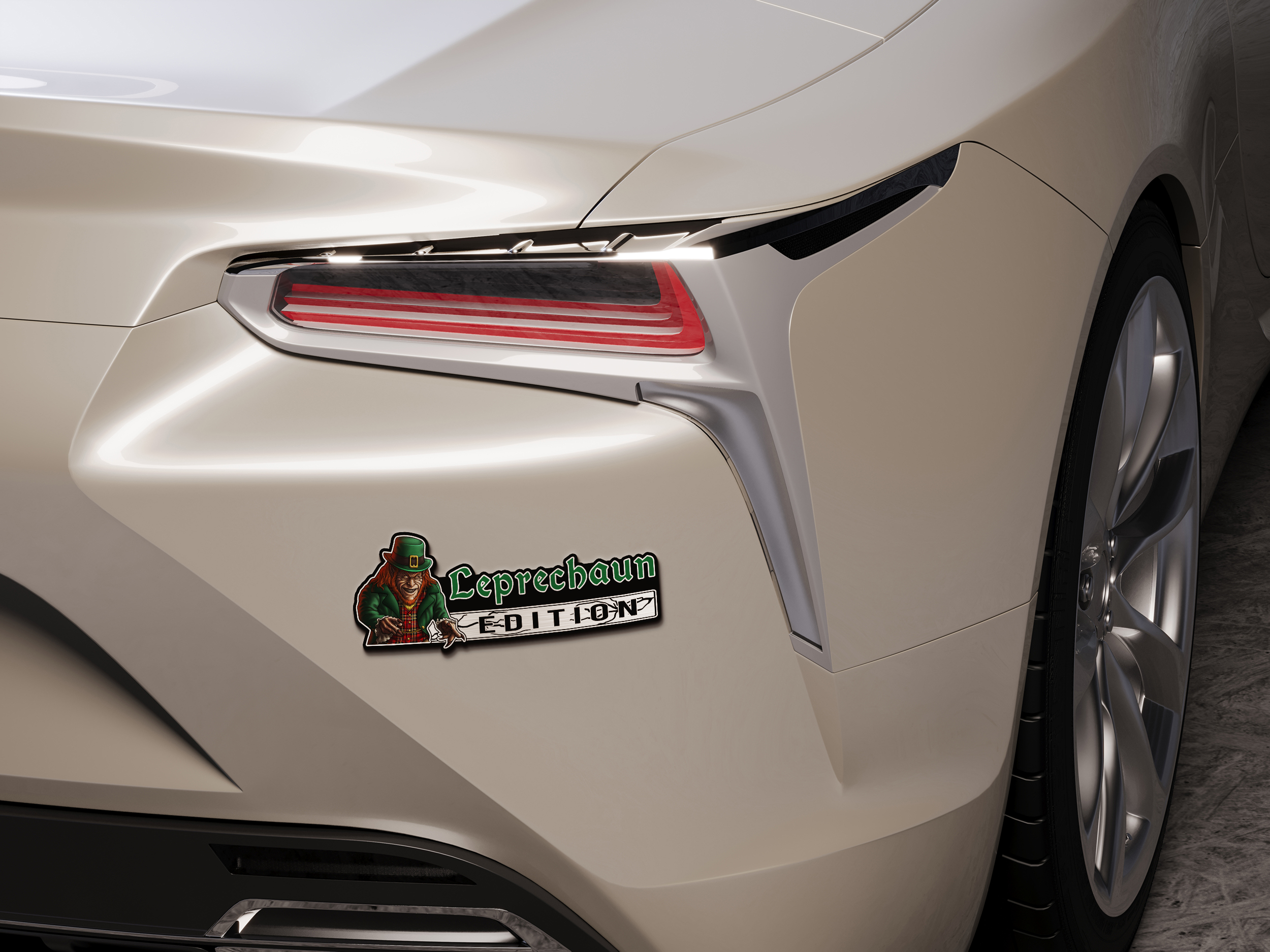 Leprechaun Edition Laser Engraved Car Emblem Version 1 3 Leprechaun Edition Laser Engraved Car Emblem Version 1 - Image 3