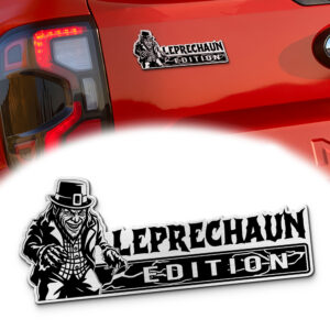 Leprechaun Edition Engraved Car Emblem Version 2