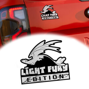 Light Furry Edition Engraved Car Emblem