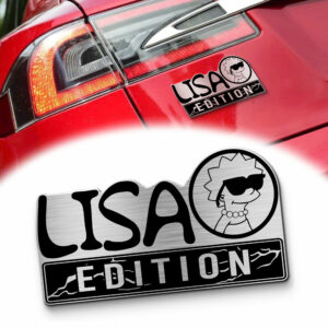 Lisa Simpson Edition Laser Engraved Car Name Emblem