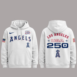 Los Angeles Angels 250 USA 2026 Celebration America 250 x Major League Baseball Hoodie