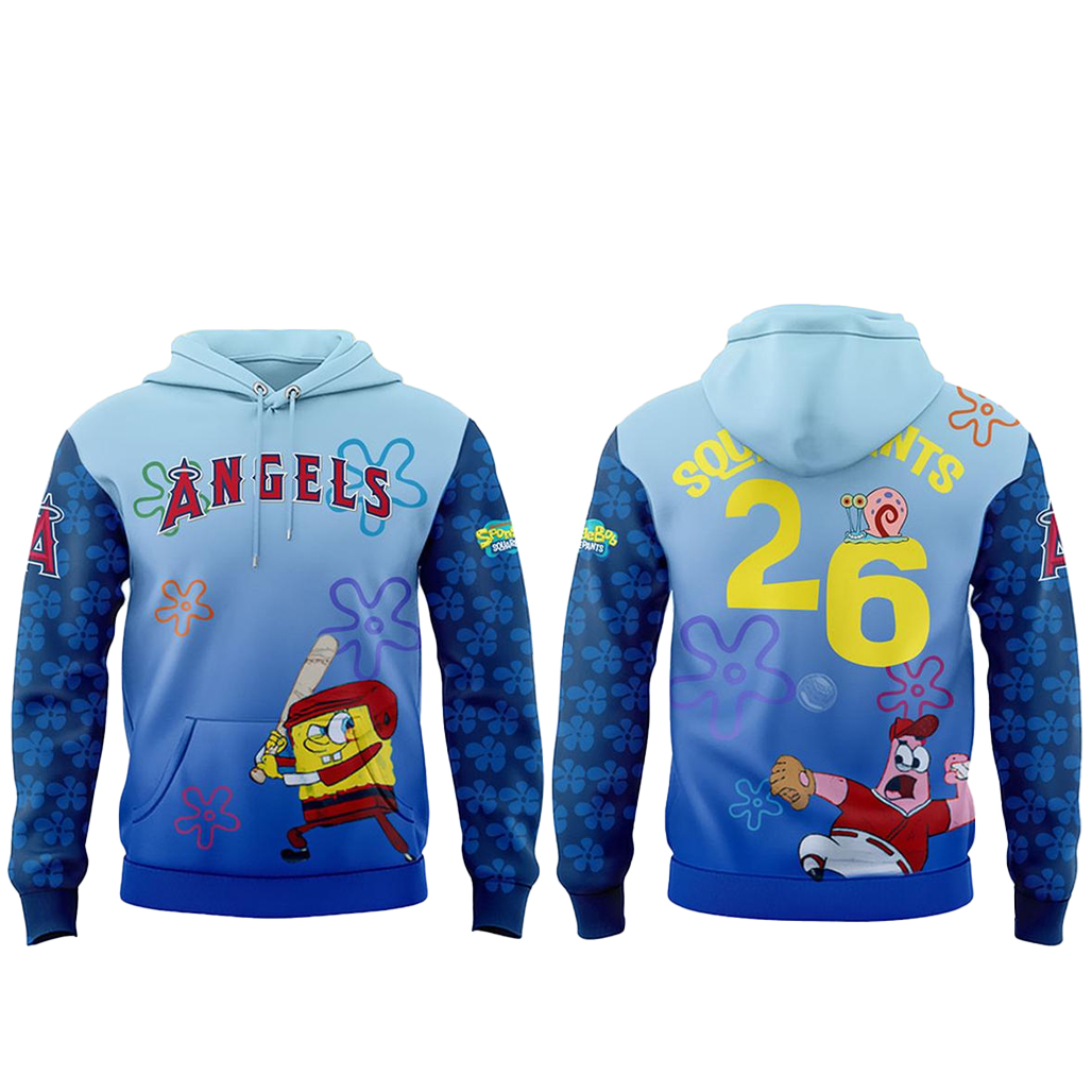 Los Angeles Angels Spongebob Squarepants Night 2026 Shirt 2 Los Angeles Angels Spongebob Squarepants Night 2026 Hoodie