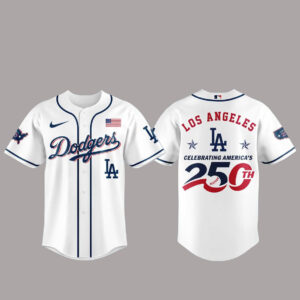 Los Angeles Dodgers America 250th Anniversary Of USA 2026 Baseball Jersey