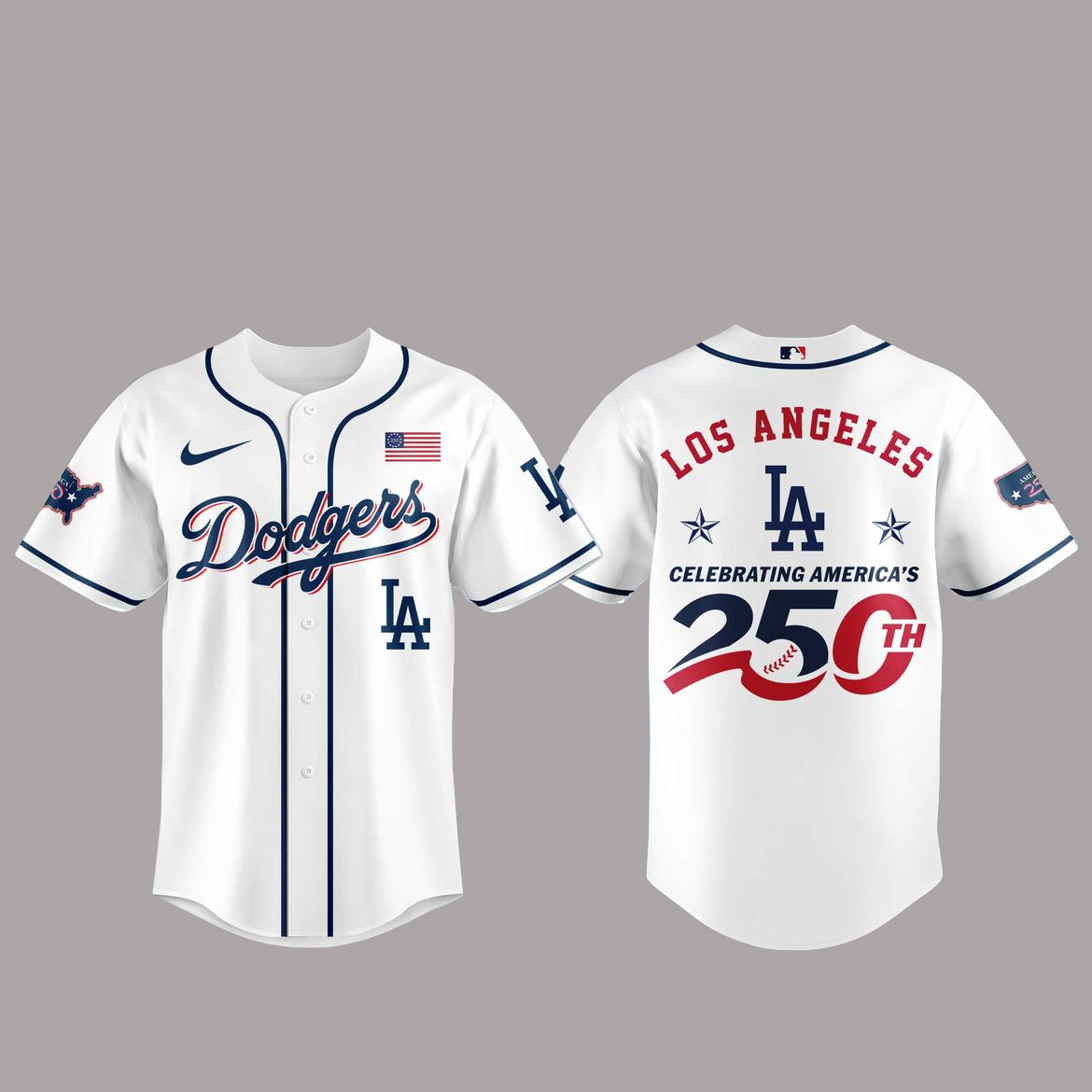 Los Angeles Dodgers America 250th Anniversary Of USA 2026 Baseball Jersey 1 Los Angeles Dodgers America 250th Anniversary Of USA 2026 Baseball Jersey