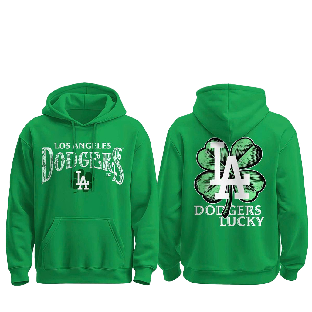 Los Angeles Dodgers Happy St. Patrick’s Day 2026 Shirt 2 Los Angeles Dodgers Happy St. Patrick’s Day 2026 Hoodie