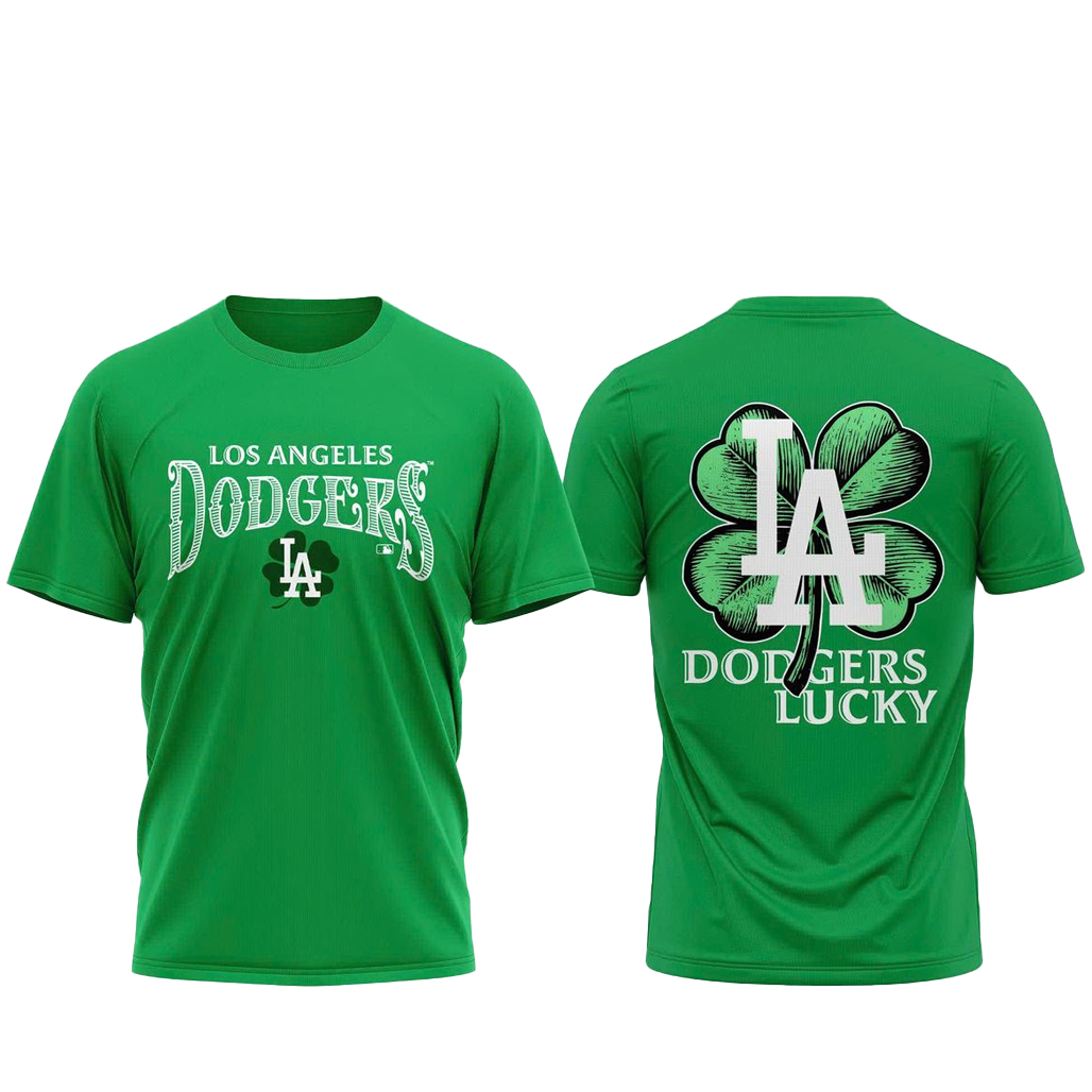 Los Angeles Dodgers Happy St. Patrick’s Day 2026 Shirt 1 Los Angeles Dodgers Happy St. Patrick’s Day 2026 T-Shirt
