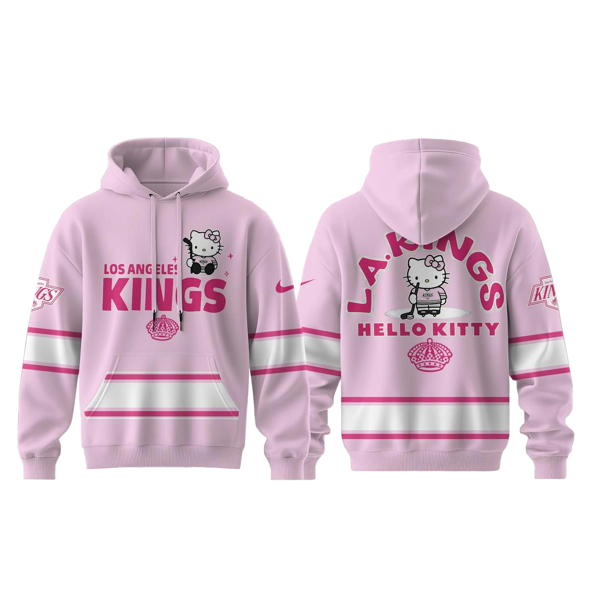 Los Angeles Kings x Hello Kitty Night 2026 Hoodie Version 1 1 Los Angeles Kings x Hello Kitty Night 2026 Hoodie Version 1